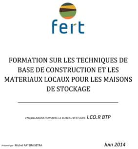 Fert Rapport-formation-batiment stockage